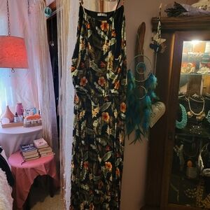 Dex Tropical Floral Maxi Dress